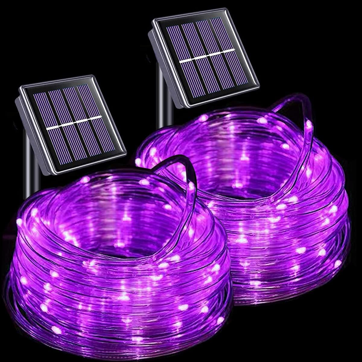 Outdoor Lighting No Wiring - 屋外 LED ソーラーフェアリーストリングライト、300/200/100/50 LED 銅銀線ガーランド、防水 8
