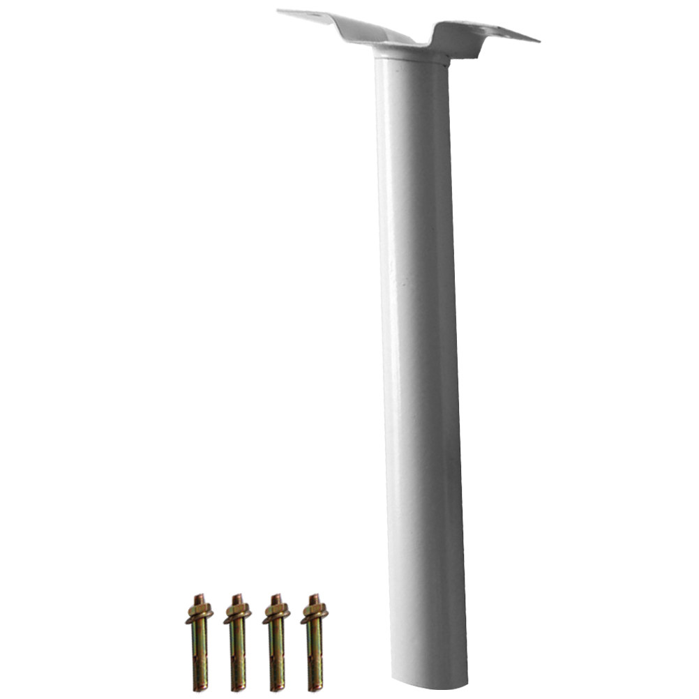 Outdoor Lighting Kits - 1 セットソーラー街路灯取り付けブラケット金属ポール延長キット頑丈な屋外ランプサポートアーム簡単に取り付けられるライト固定装置