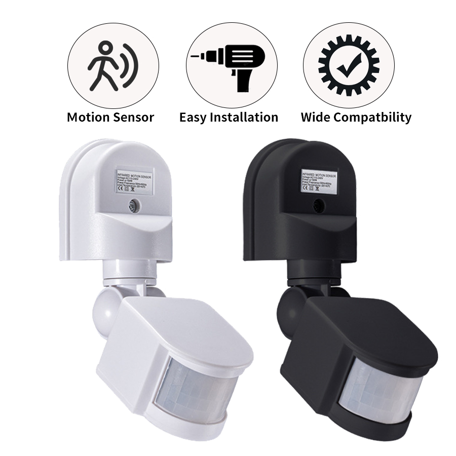 Outdoor Lighting Switch - PIR モーションセンサー 220V 110V 12V 自動赤外線センサー動作検出器屋外