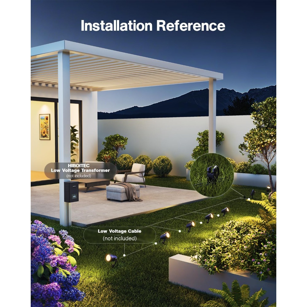 Outdoor Lighting Kits Low Voltage - 低電圧景観照明キット 24個パック 600LM 2900K スポットライト IP65
