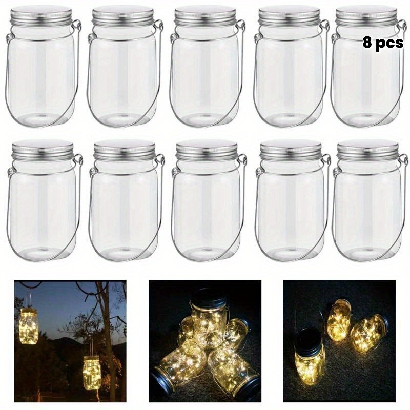 8個入りプラスチック製メイソンジャーセット、DIYストリング - Outdoor Lighting Kits のレビューと価格