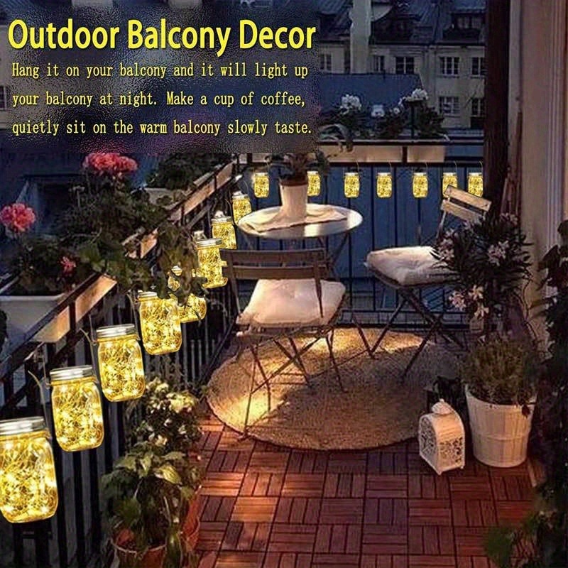8個入りプラスチック製メイソンジャーセット、DIYストリング - Outdoor Lighting Kits のレビューと価格