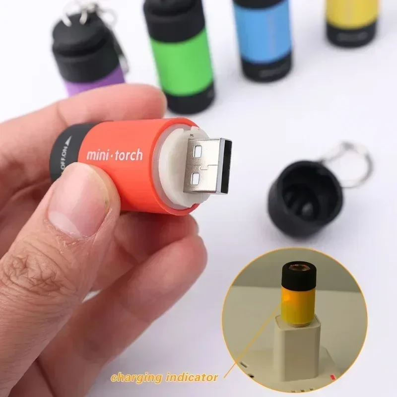 USB充電式LED多機能強力ライトポケットキーホルダー懐中電 - Outdoor Lighting Permanent のレビューと価格