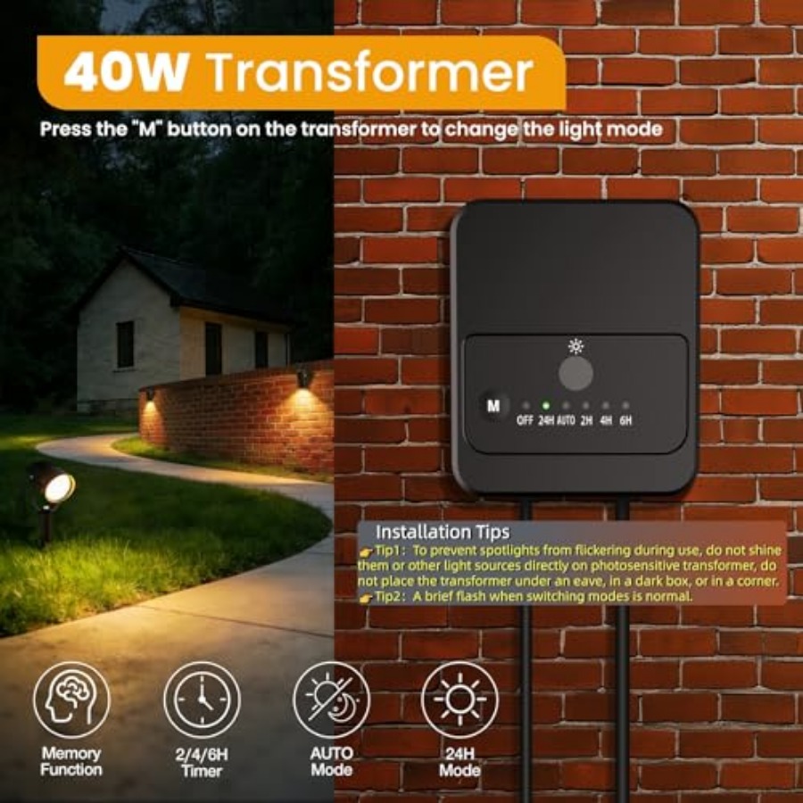 景観照明キット 低電圧景観照明器具 夕暮れから夜明けまで点灯 - Outdoor Lighting Kits Low Voltage のレビューと価格