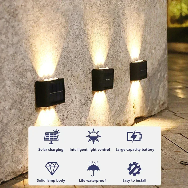 COB ソーラーウォールランプ屋外防水ソーラーライト上下凸レ - Outdoor Lighting Uplight のレビューと価格