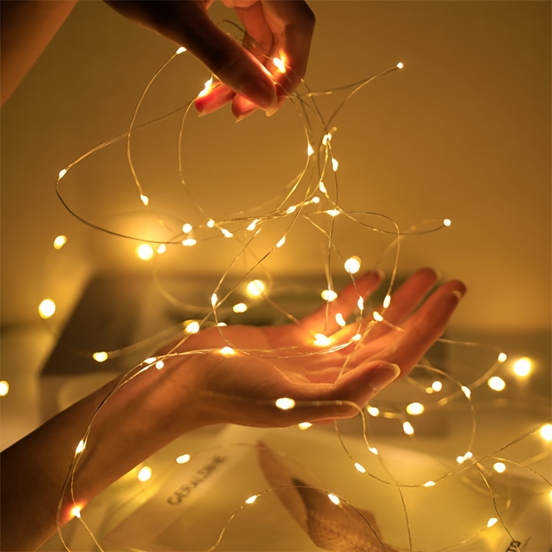 Led フェアリーライト銅線ストリング 1/2/5/10 メ - Outdoor Lighting No Wiring のレビューと価格