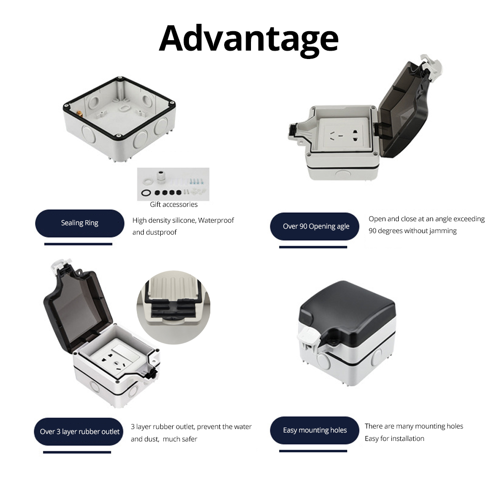 Wallpad IP66 防塵防水屋外ボックス壁スイッチとソ - Outdoor Lighting Switch のレビューと価格