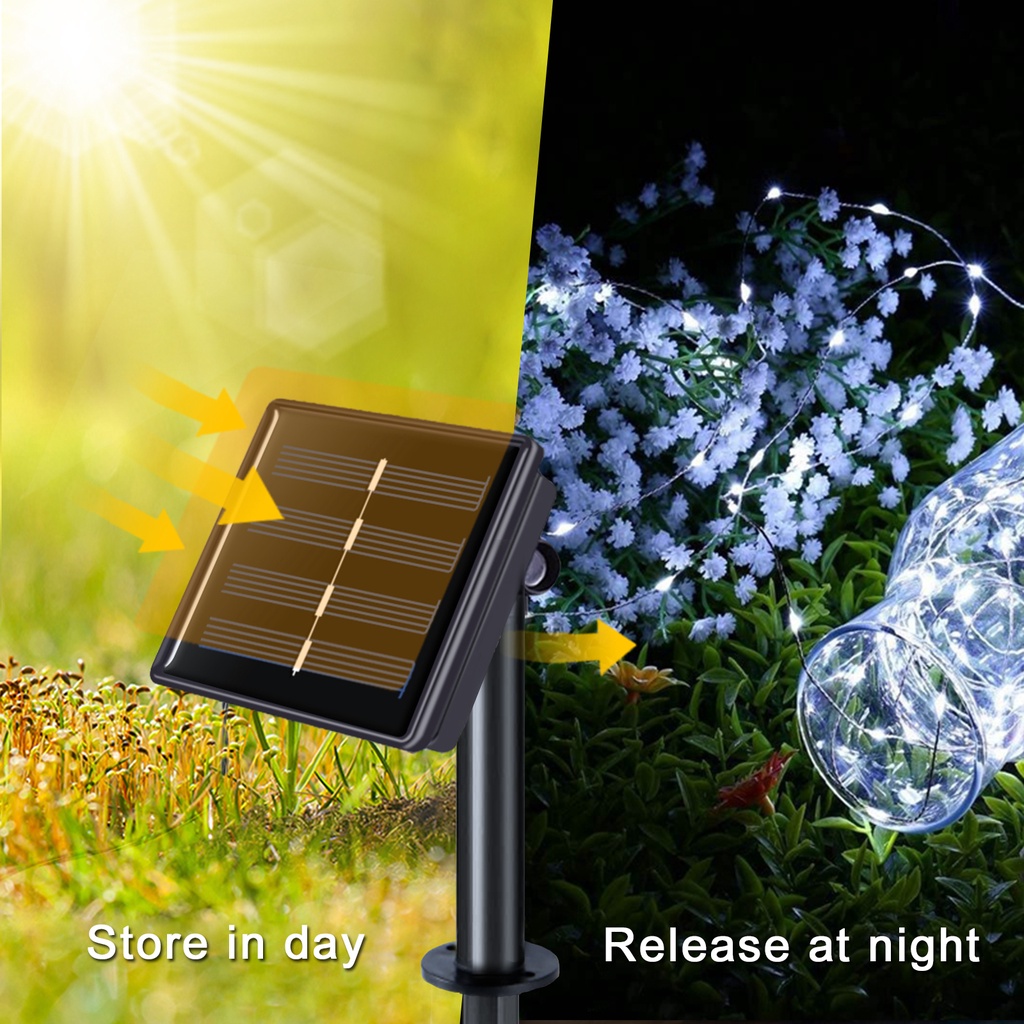 屋外 LED ソーラーフェアリーストリングライト、300/2 - Outdoor Lighting No Wiring のレビューと価格
