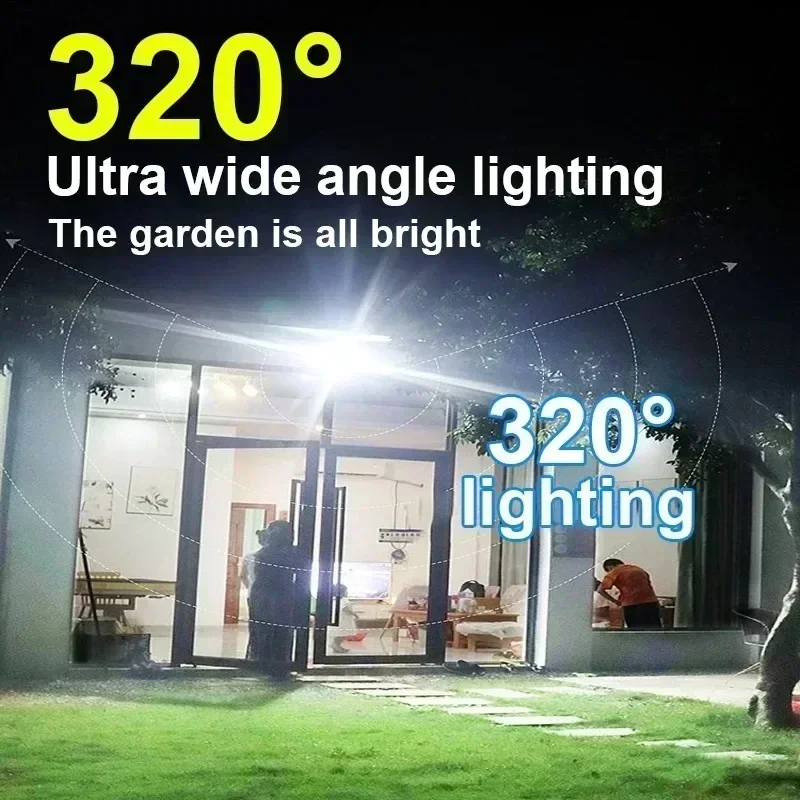 12000LM強力ソーラーウォールランプ、リモコン付き屋外I - Outdoor Lighting Permanent のレビューと価格