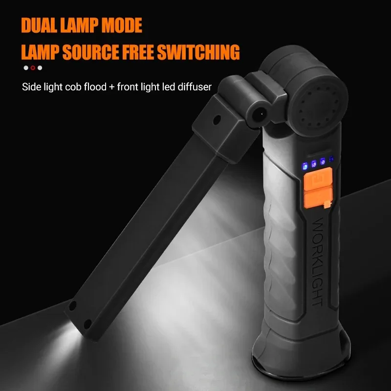 充電式 LED 懐中電灯 マグネットとフック付き、作業現場の - Outdoor Lighting Permanent のレビューと価格