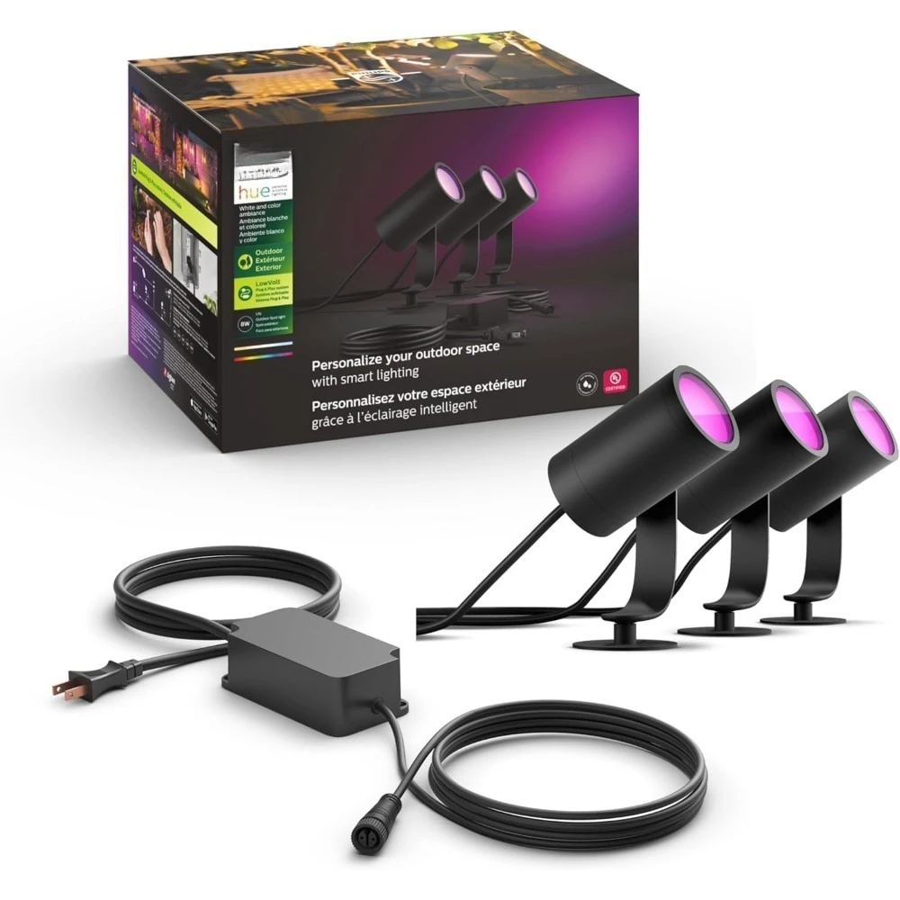 新しいアップグレード米国出荷用スマート屋外スポットライトベー - Outdoor Lighting Kits Low Voltage のレビューと価格