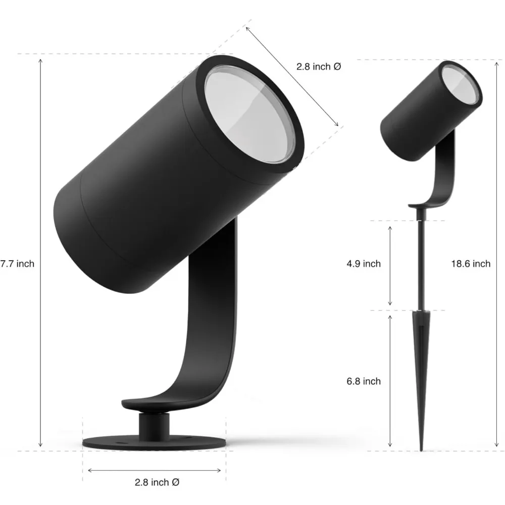 新しいアップグレード米国出荷用スマート屋外スポットライトベー - Outdoor Lighting Kits Low Voltage のレビューと価格