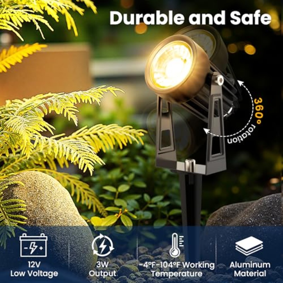 オールインワン屋外低電圧景観照明キット LED景観スポットラ - Outdoor Lighting Kits Low Voltage のレビューと価格