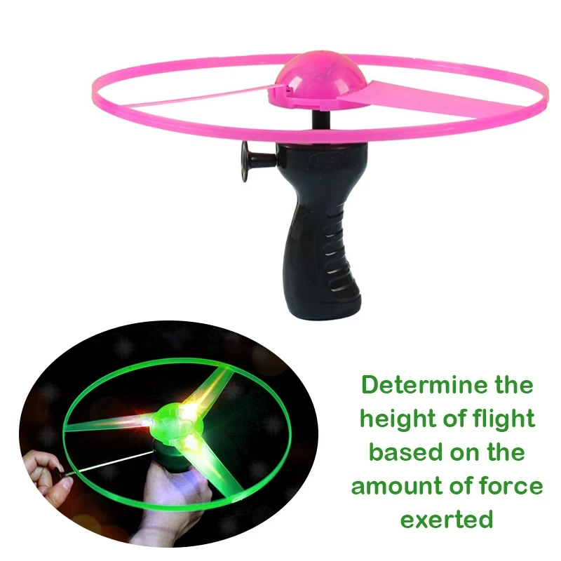 1個入り プルワイヤー グローUFO 面白い回転フライヤー  - Outdoor Lighting No Wiring のレビューと価格