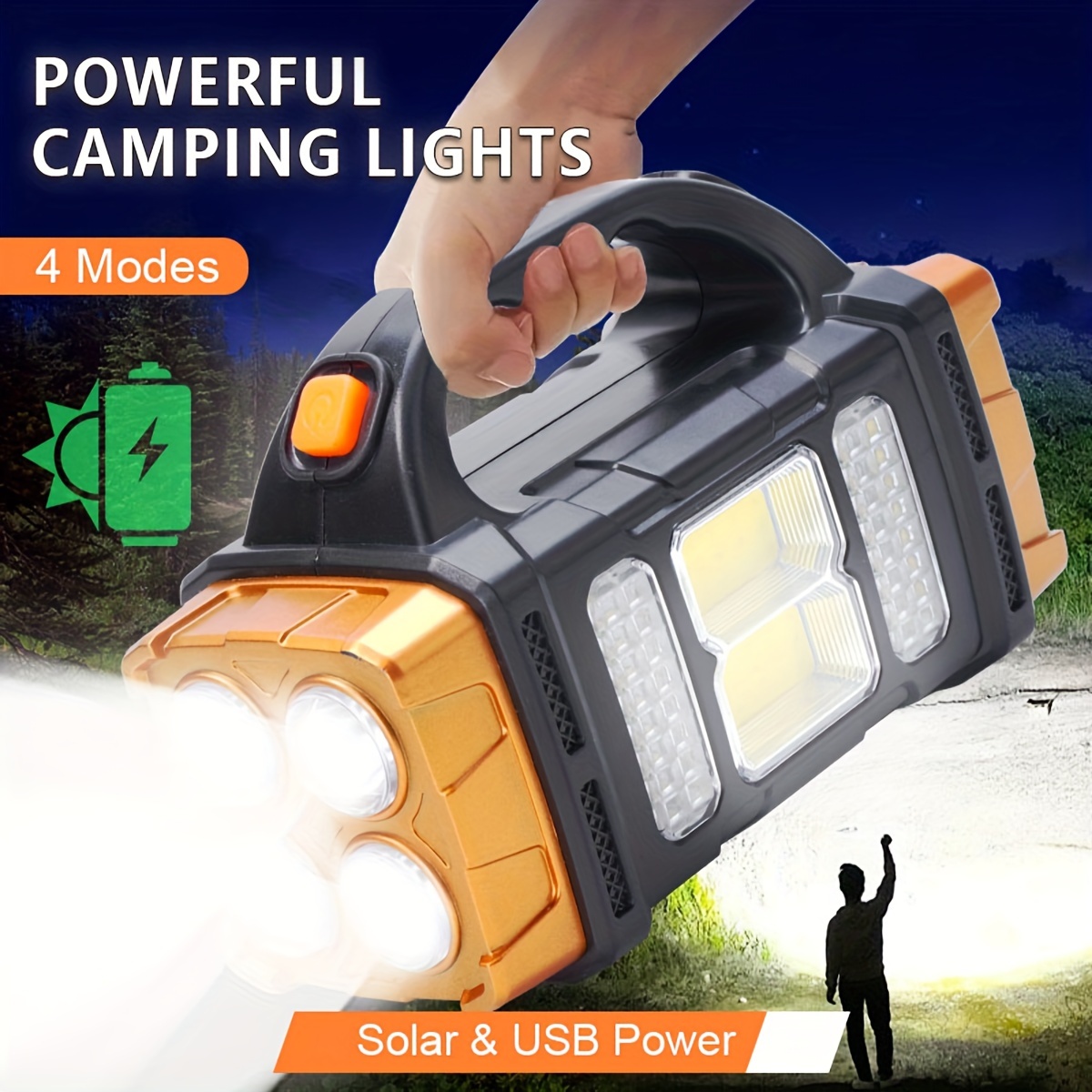 新しいアップグレード充電式ハイパワーソーラー LED 懐中電 - Outdoor Lighting Permanent のレビューと価格