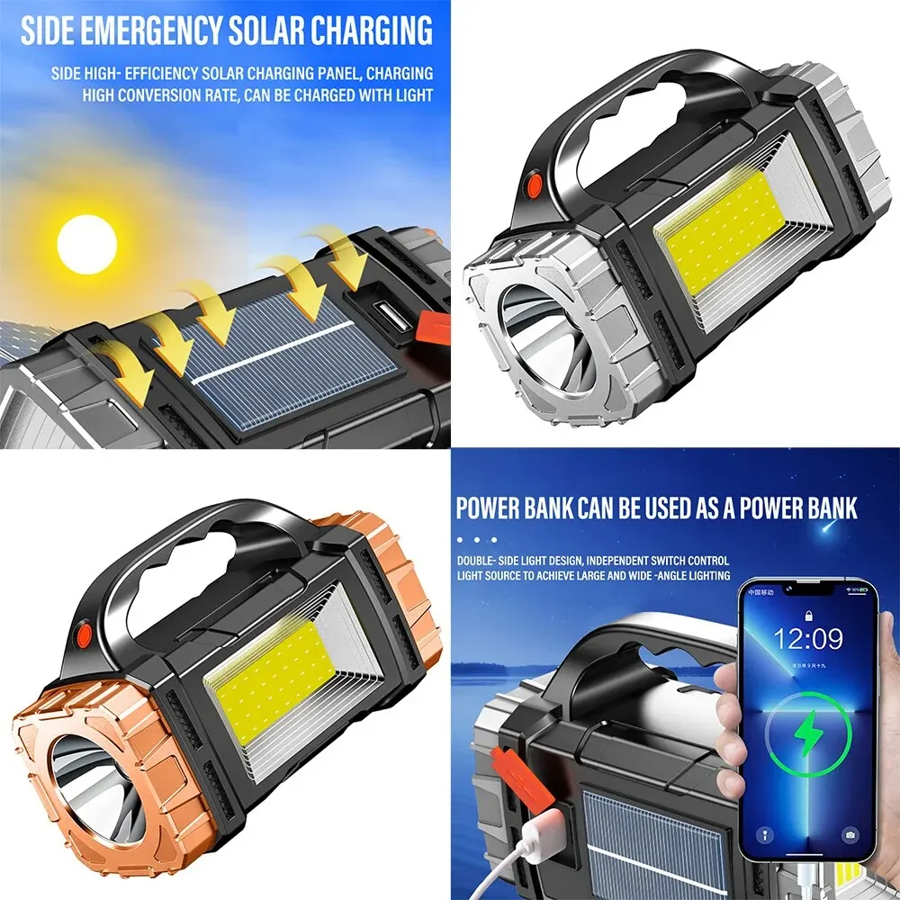 新しいアップグレード充電式ハイパワーソーラー LED 懐中電 - Outdoor Lighting Permanent のレビューと価格