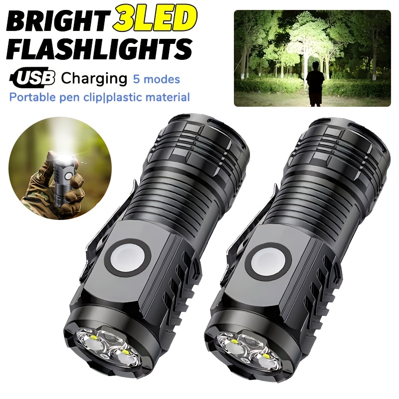 ポータブルミニ LED ハンドヘルド懐中電灯強力な指先トーチ - Outdoor Lighting Permanent のレビューと価格