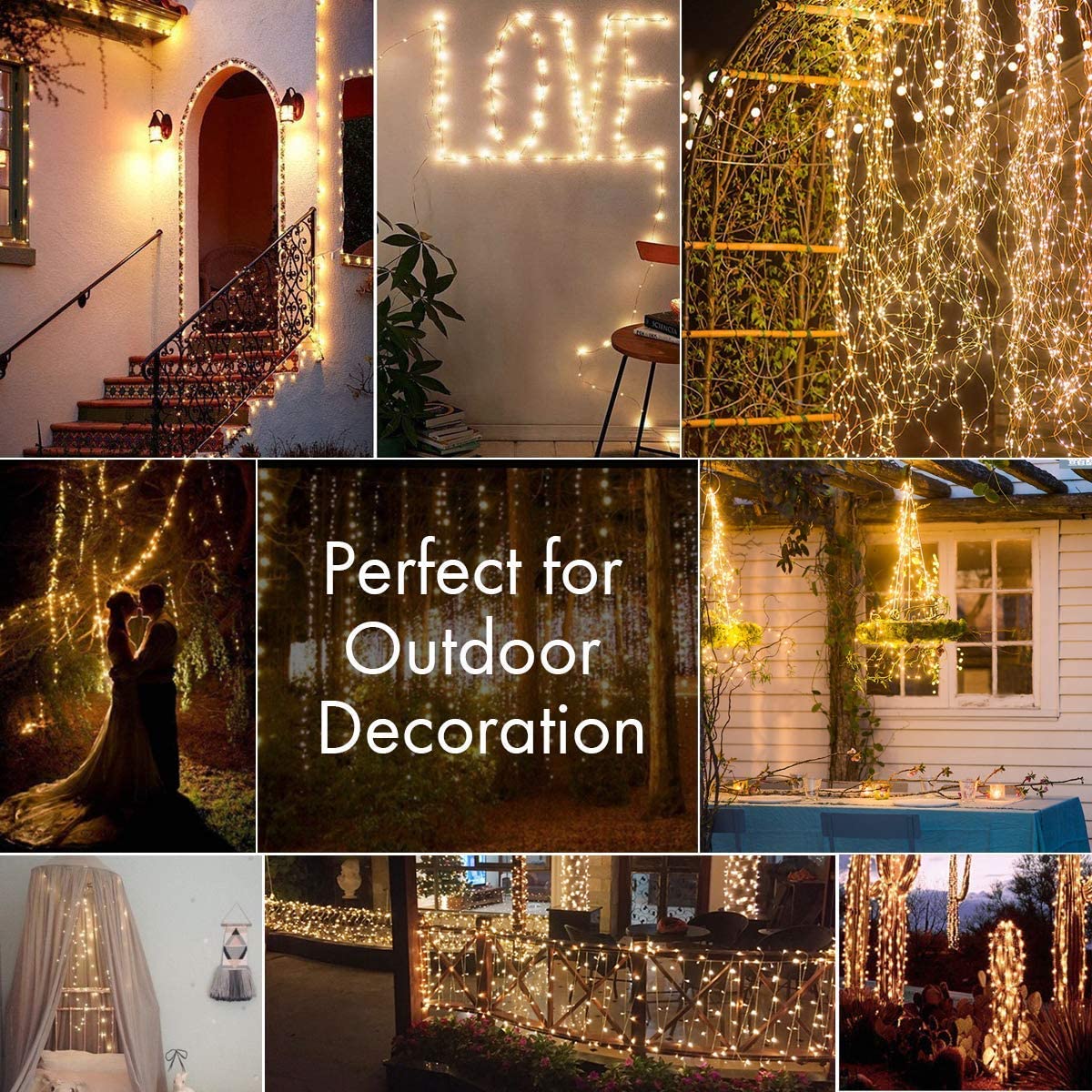 ソーラーパワーLEDフェアリーライト,防水,屋外使用,8モー - Outdoor Lighting No Wiring のレビューと価格