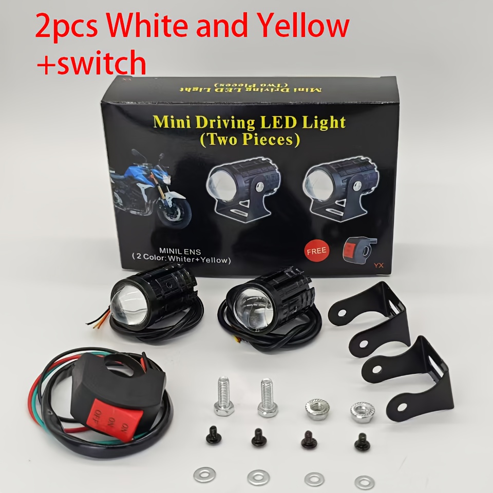 屋外防水オートバイ LED ライト自動車改造ユニバーサルキッ - Outdoor Lighting No Wiring のレビューと価格