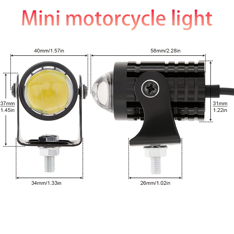 屋外防水オートバイ LED ライト自動車改造ユニバーサルキッ - Outdoor Lighting No Wiring のレビューと価格