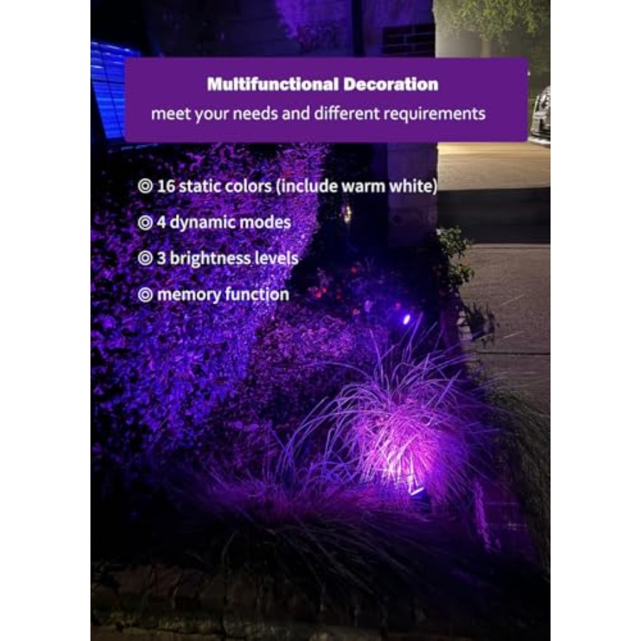 ハロウィンやクリスマス用の屋外スポットライト：4-in-1  - Outdoor Lighting Kits Low Voltage のレビューと価格