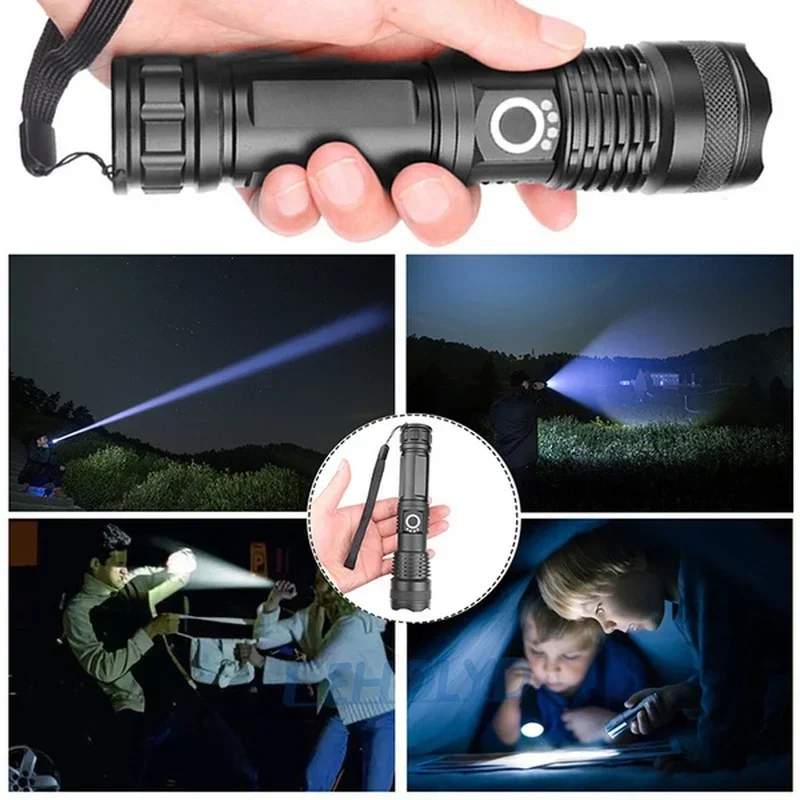 ハイパワー XHP70 LED 懐中電灯 USB-C 充電式 - Outdoor Lighting Permanent のレビューと価格