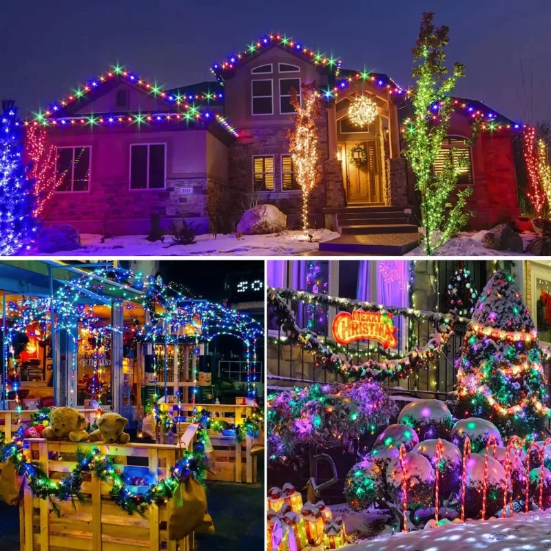 防水屋外ソーラーストリングライト,銅線クリスマスライト,パテ - Outdoor Lighting No Wiring のレビューと価格
