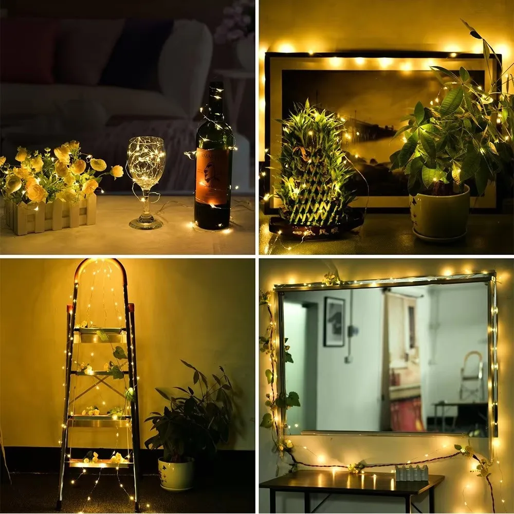 防水屋外ソーラーストリングライト,銅線クリスマスライト,パテ - Outdoor Lighting No Wiring のレビューと価格