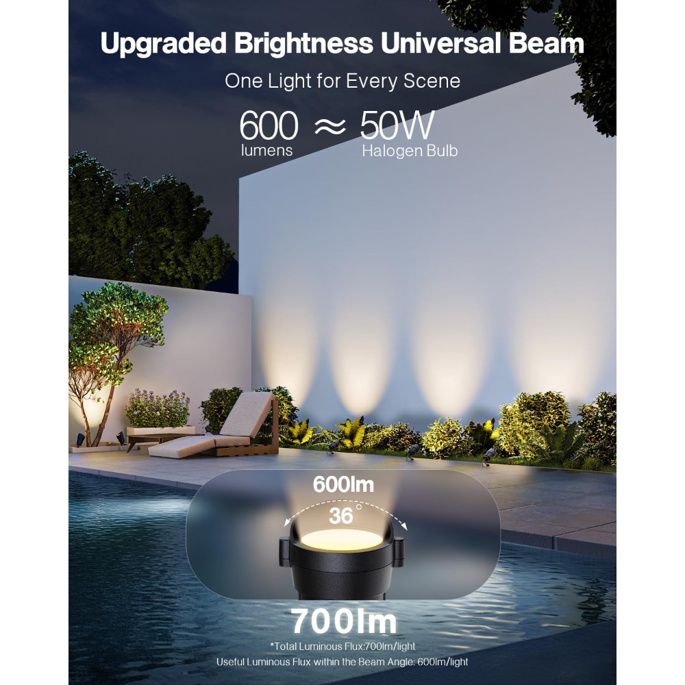 低電圧景観照明キット 24個パック 600LM 2900K  - Outdoor Lighting Kits Low Voltage のレビューと価格
